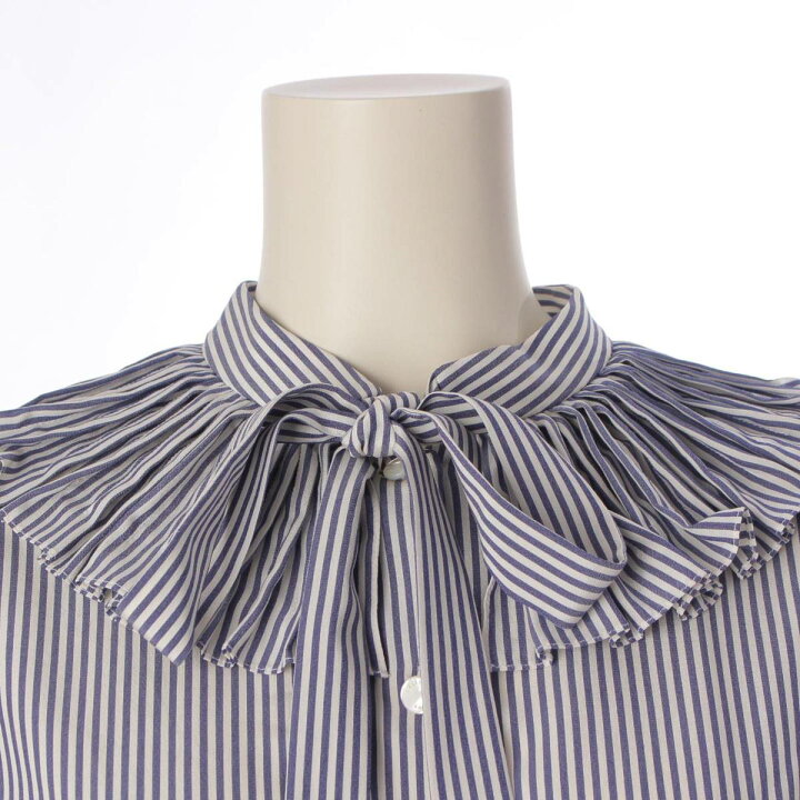 楽天市場】【セリーヌ】Celine シルク ボウタイ フリル パフスリーブ  