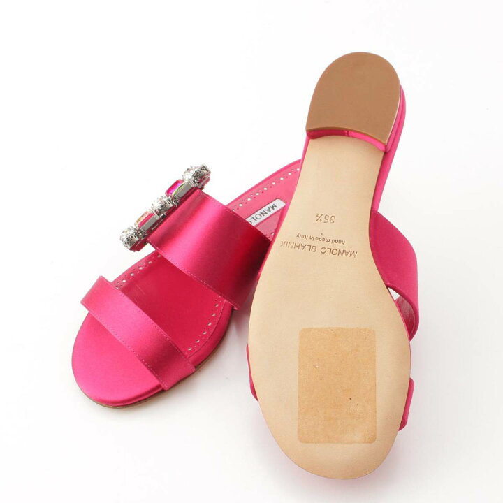 楽天市場】【マノロブラニク】Manolo Blahnik VERDAFLAT サテン  