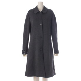 【マックスマーラ】Max mara　S MAX MARA レーヨン ビジュー ロング コート ジャケット アウター 991602836750 グレー M 【中古】【鑑定済・正規品保証】204525