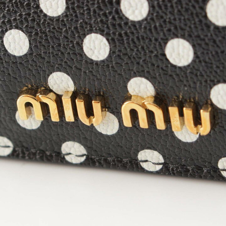楽天市場】【ミュウミュウ】Miu Miu マドラス ロゴ ドット カード 