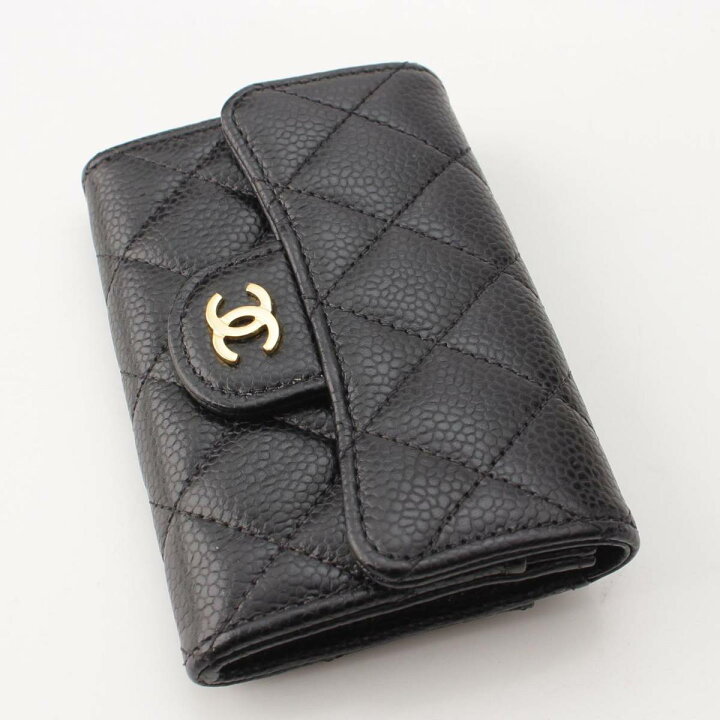 楽天市場】【シャネル】Chanel マトラッセ キャビアスキン ゴールド  