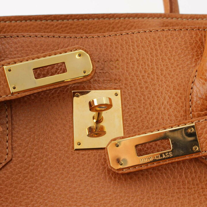 楽天市場】【ハイクラス】HIGH CLASS バーキン型 ゴールド金具 レザー 