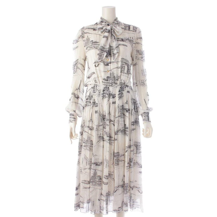 楽天市場】【セリーヌ】Celine ラヴァリエール 総柄 リボン シルク  