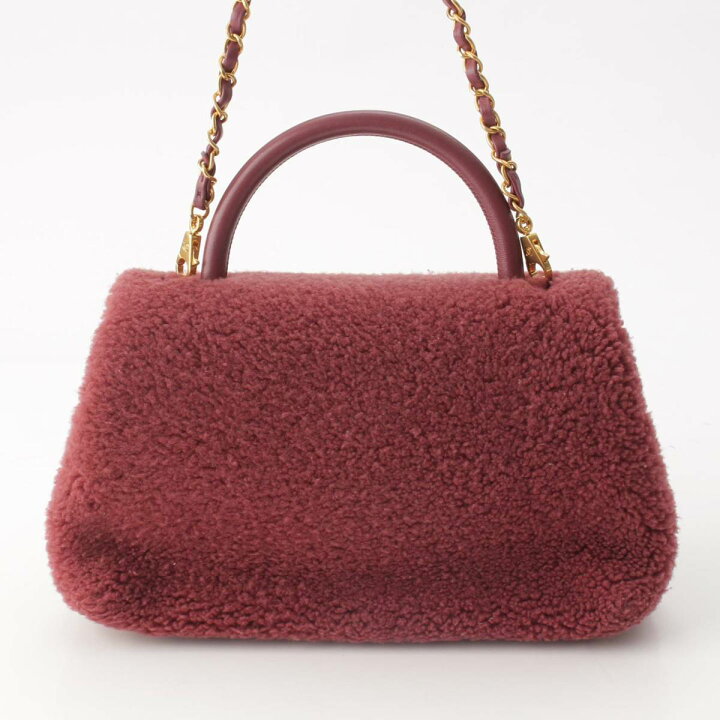楽天市場】【シャネル】Chanel ココハンドル ムートン 2way チェーン 