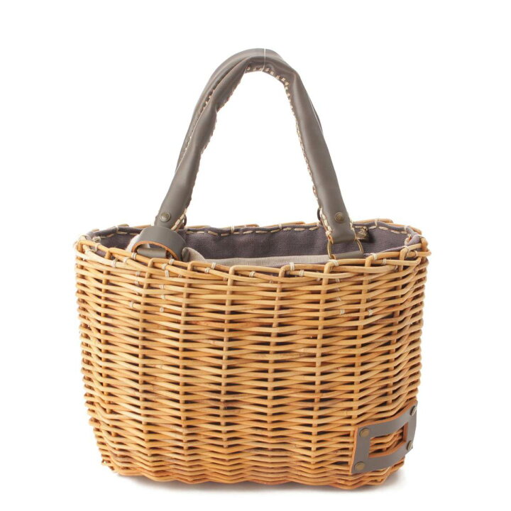 楽天市場】【エバゴス】ebagos レザーハンドル 紅籐 ラタン かごバッグ  