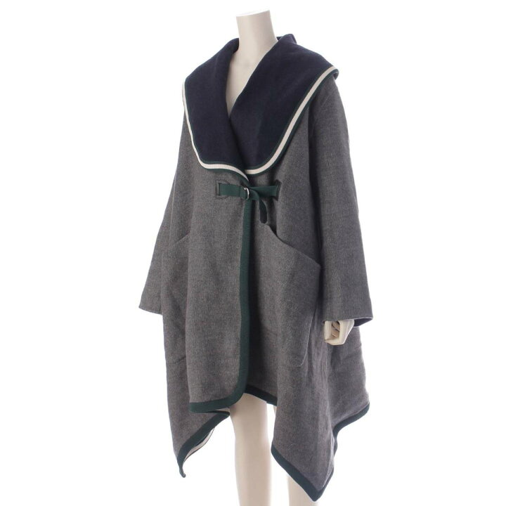 楽天市場】【エルメス】Hermes レザーベルト カシミヤ フード コート  