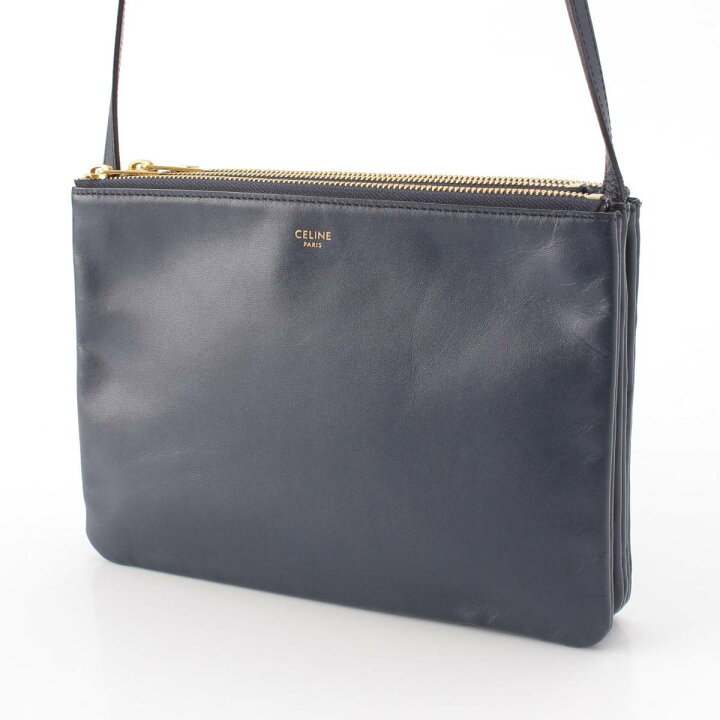 楽天市場】【セリーヌ】Celine トリオ ラージ レザー ポーチ 