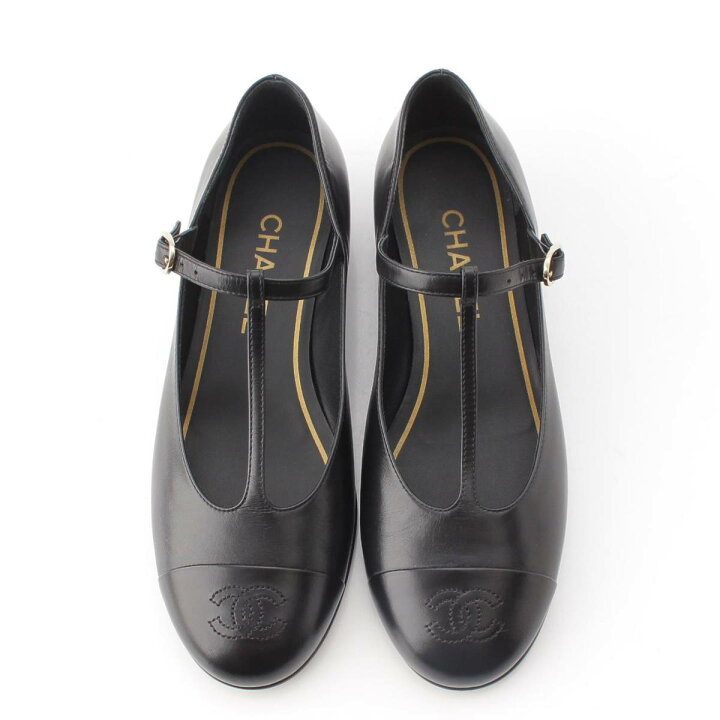 楽天市場】【シャネル】Chanel メリージェーン ココマーク ラムスキン  