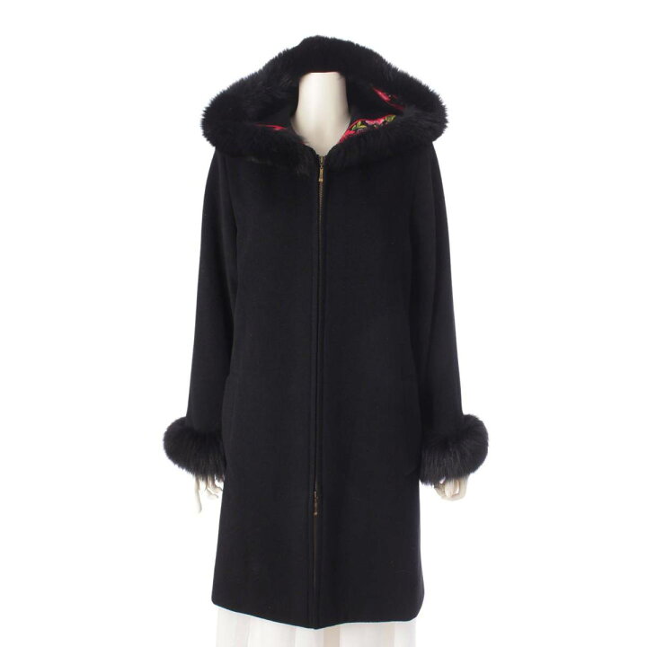 LEONARD - レオナール ファッション コート ウール カシミヤ 総柄  