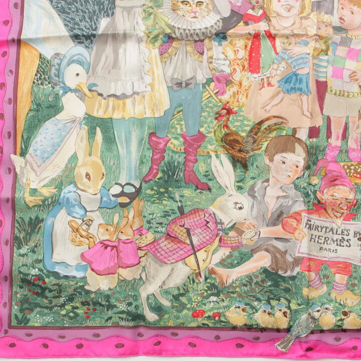 楽天市場】【エルメス】Hermes カレ90 おとぎ話 FAIRYTALES シルク 