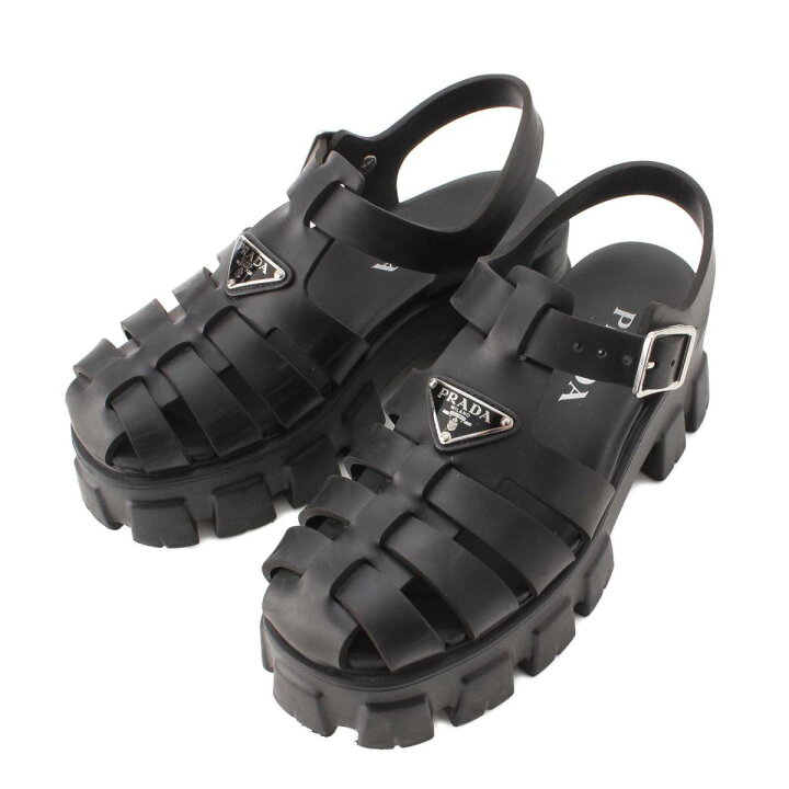 楽天市場】【プラダ】Prada モノリス トライアングルロゴ ラバー  