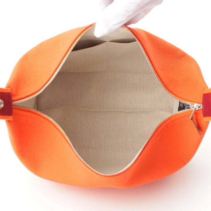 楽天市場】【エルメス】Hermes ブリッド ア ブラックGM キャンバス 