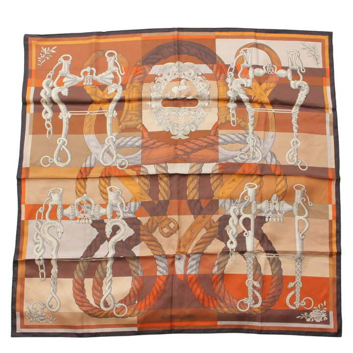 楽天市場】【エルメス】Hermes カレ90 スカーフ ダブルフェイス DELLA 