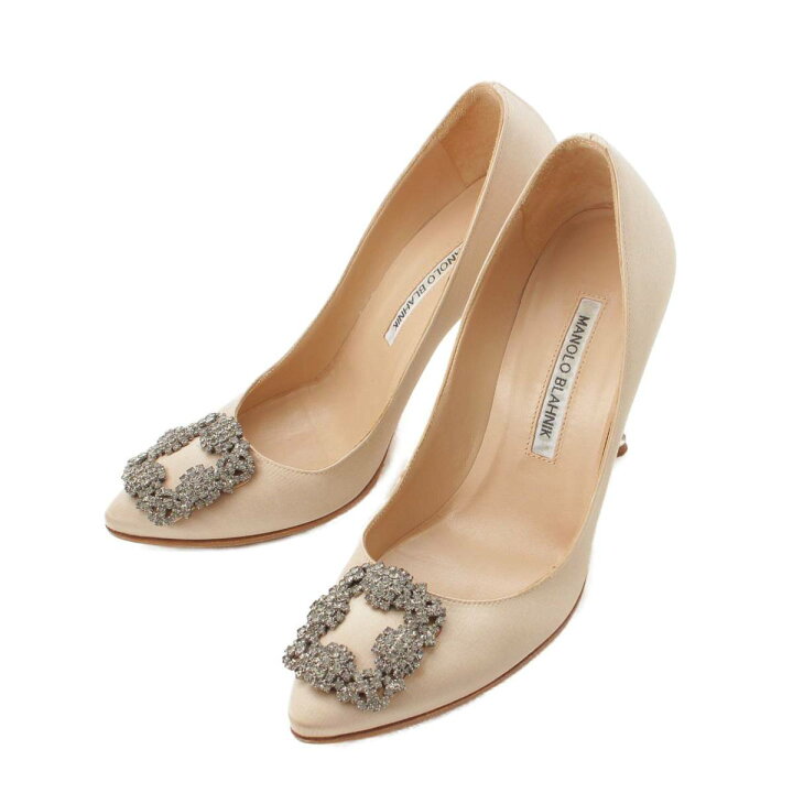 MANOLO BLAHNIK マノロブラニクハンギシサテン 35