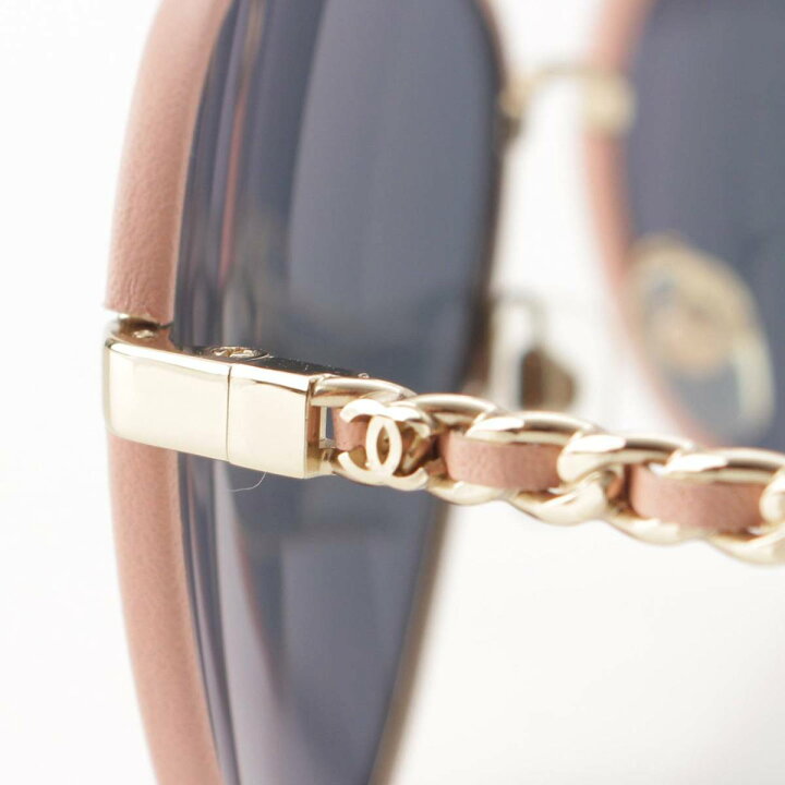 楽天市場】【シャネル】Chanel ココマーク チェーン レザー サングラス  