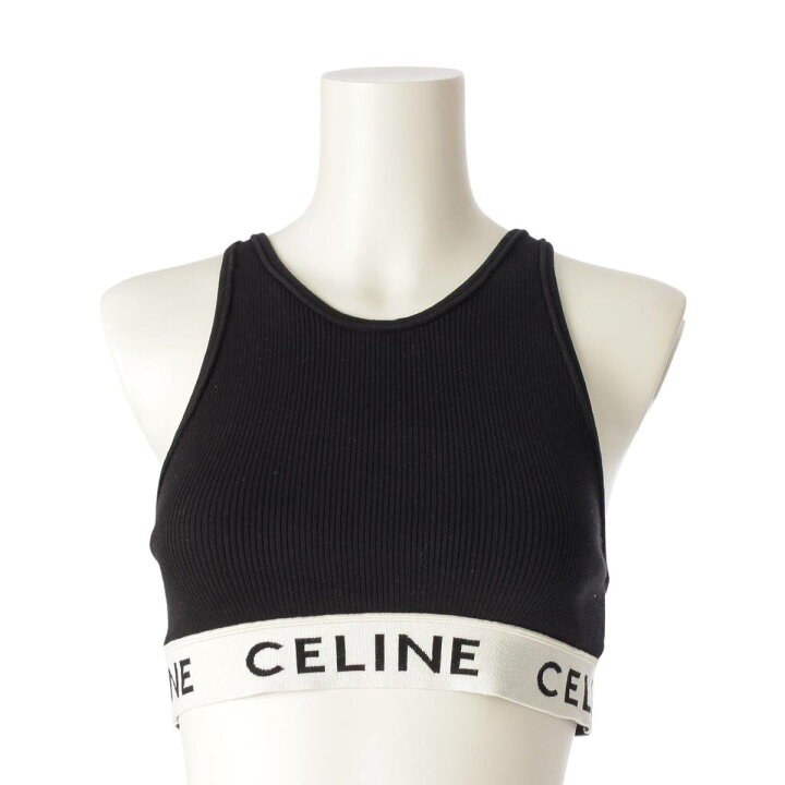 楽天市場】【セリーヌ】Celine ロゴ アスレチックニット タンクトップ 