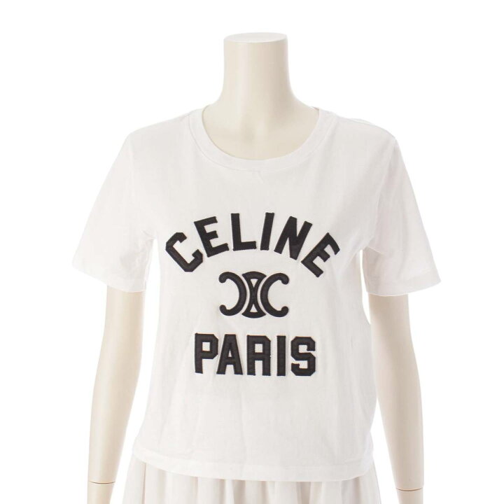 楽天市場】【セリーヌ】Celine トリオンフ ロゴ刺繍 半袖 Tシャツ 