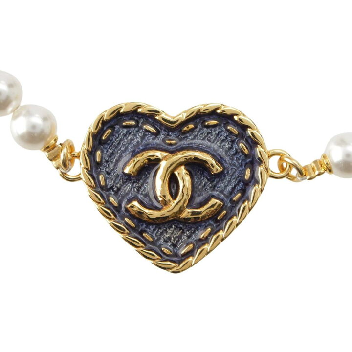 楽天市場】【シャネル】Chanel I24P パール ハート ネックレス  