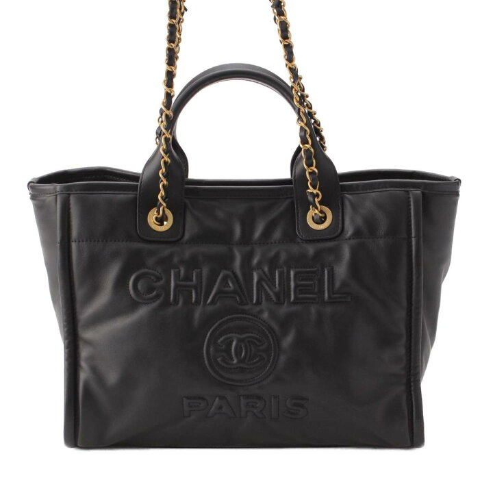 楽天市場】【シャネル】Chanel ドーヴィル スモール ラムスキン 2way  