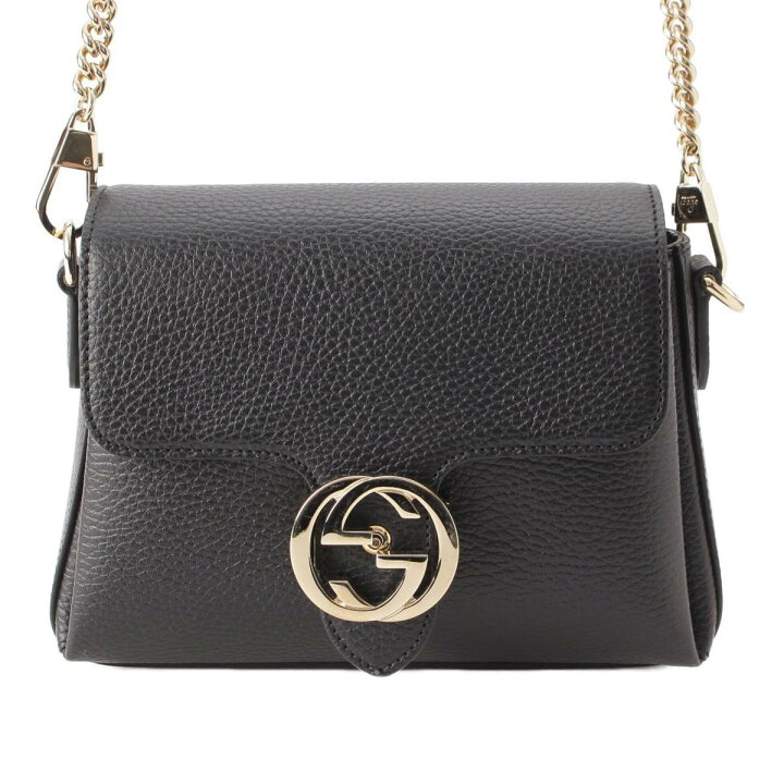 楽天市場】【グッチ】Gucci インターロッキングG レザー チェーン  