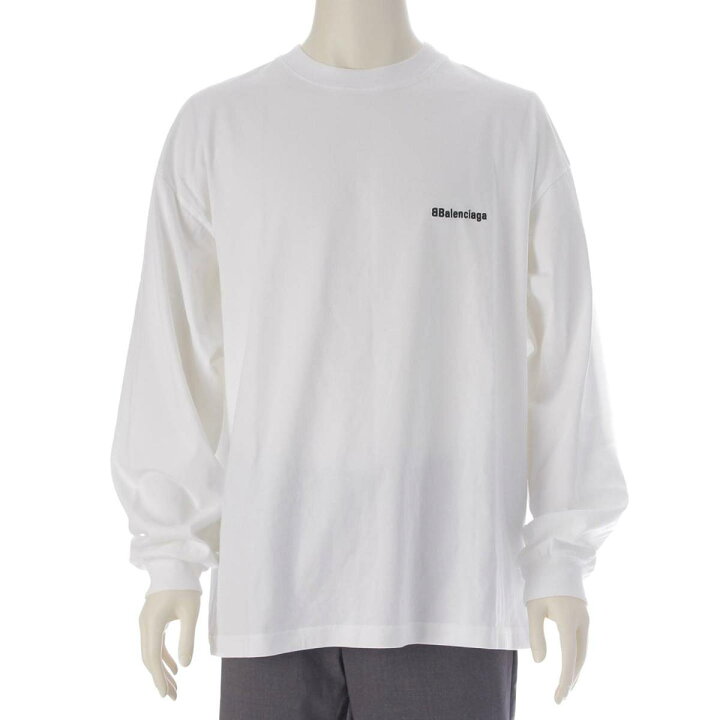 楽天市場】【バレンシアガ】Balenciaga 21年 メンズ ロゴ 長袖 ロングT 