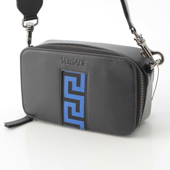 楽天市場】【ヴェルサーチ】Versace ロゴ レザー カメラ ショルダー 