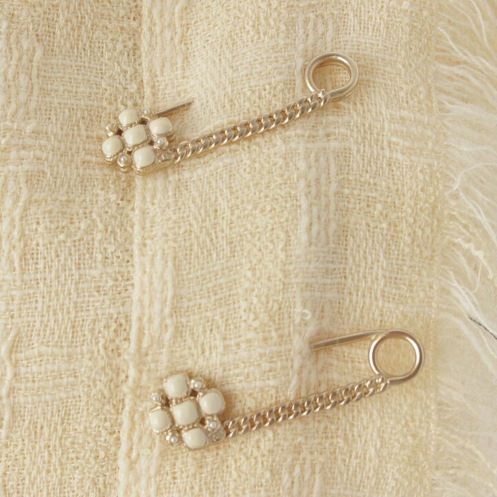 楽天市場】【シャネル】Chanel プリーツ フリンジ ノースリーブ 