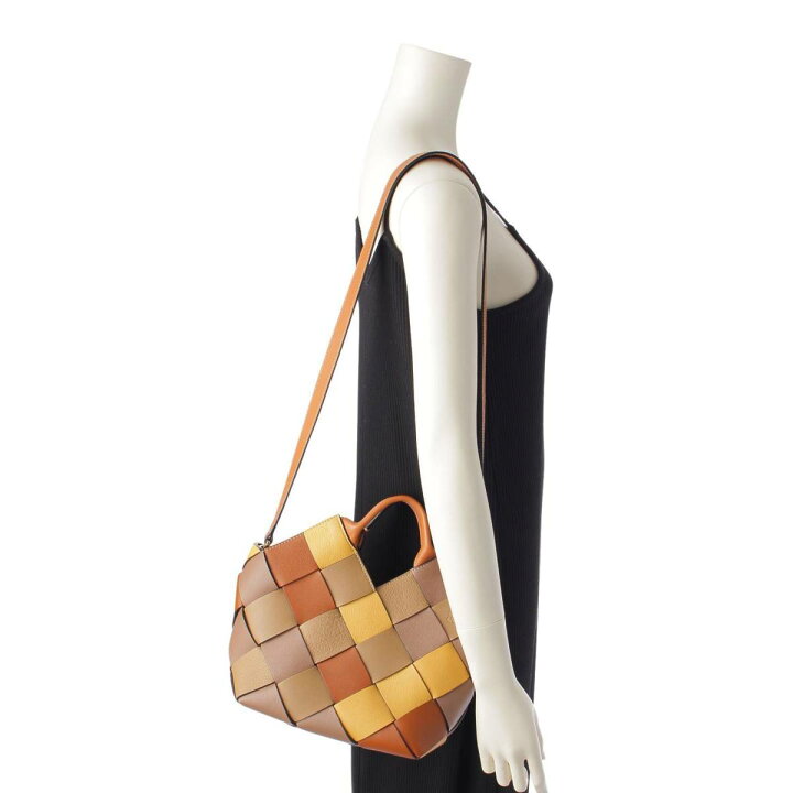 楽天市場】【ロエベ】Loewe ウーブン バスケット 2way レザー 