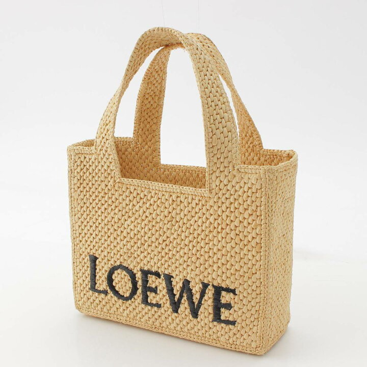 楽天市場】【ロエベ】Loewe フォント ミニ ラフィア 2way トートバッグ 