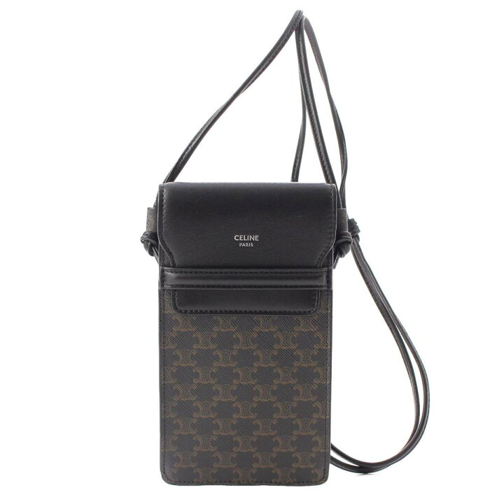 楽天市場】【セリーヌ】Celine トリオンフキャンバス×レザー フラップ 