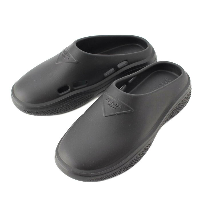 楽天市場】【プラダ】Prada ロゴ フォーム ラバー ミュール サンダル  