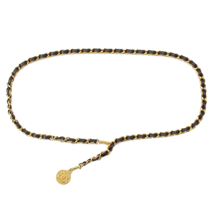 楽天市場】【シャネル】Chanel 1982 ココマーク レザー チェーンベルト 