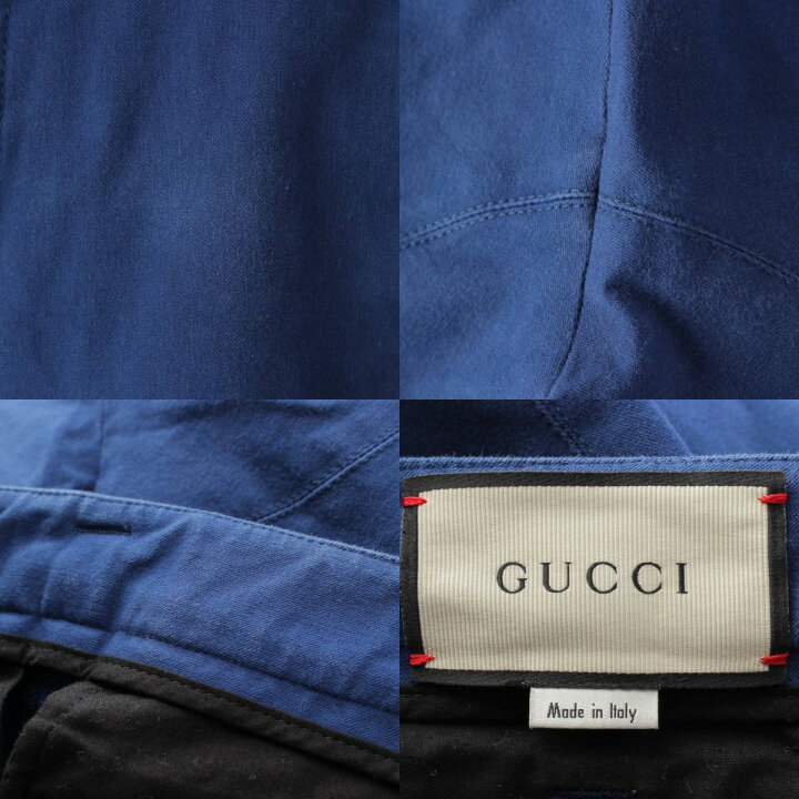 楽天市場】【グッチ】Gucci 18年 サイドライン ロゴ パンツ スラックス 