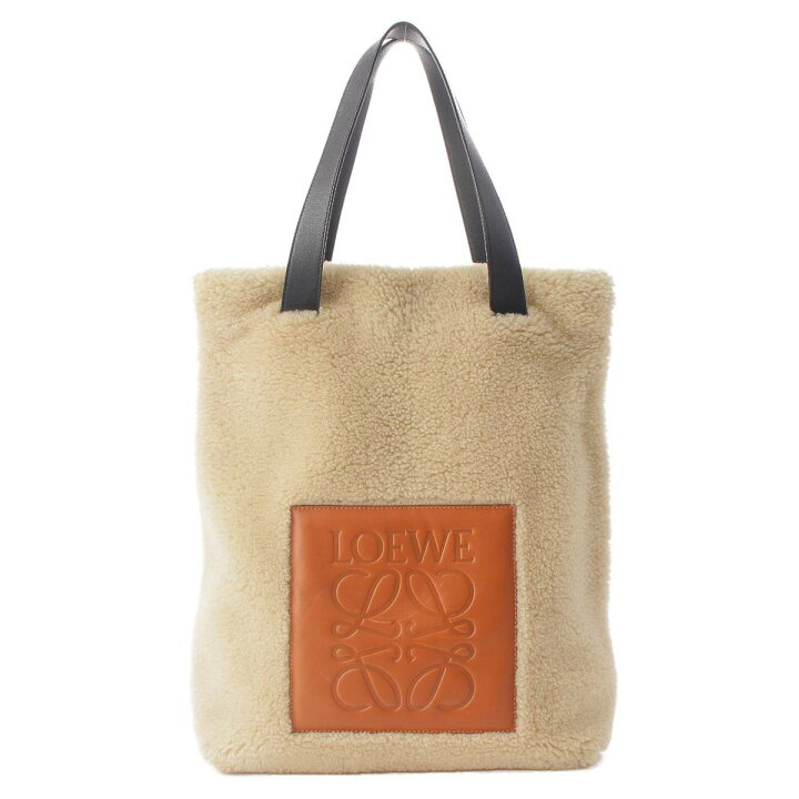 楽天市場】【ロエベ】Loewe アナグラム ロゴ ムートン トートバッグ 