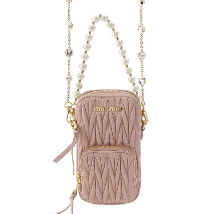 楽天市場】【ミュウミュウ】Miu Miu マテラッセ ロゴ パールチェーン  
