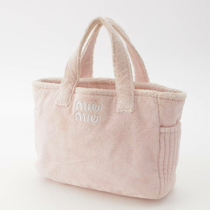 楽天市場】【ミュウミュウ】Miu Miu テリークロス ロゴ刺繍 タオル生地 