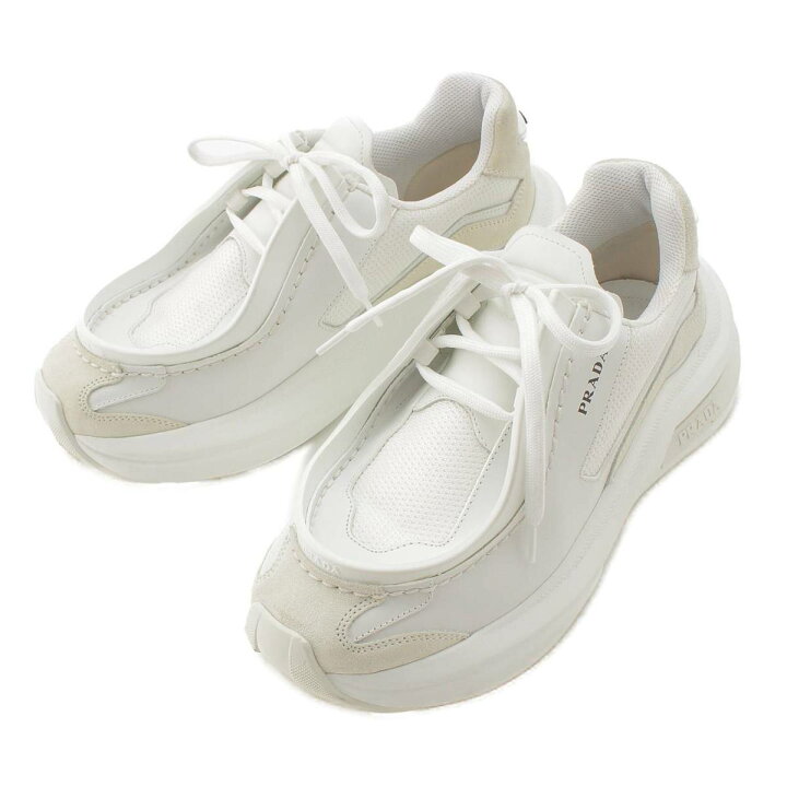 楽天市場】【プラダ】Prada 23AW レザー×メッシュ システム ローカット  