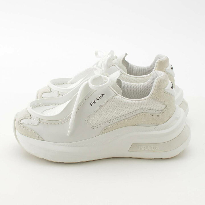 楽天市場】【プラダ】Prada 23AW レザー×メッシュ システム ローカット  