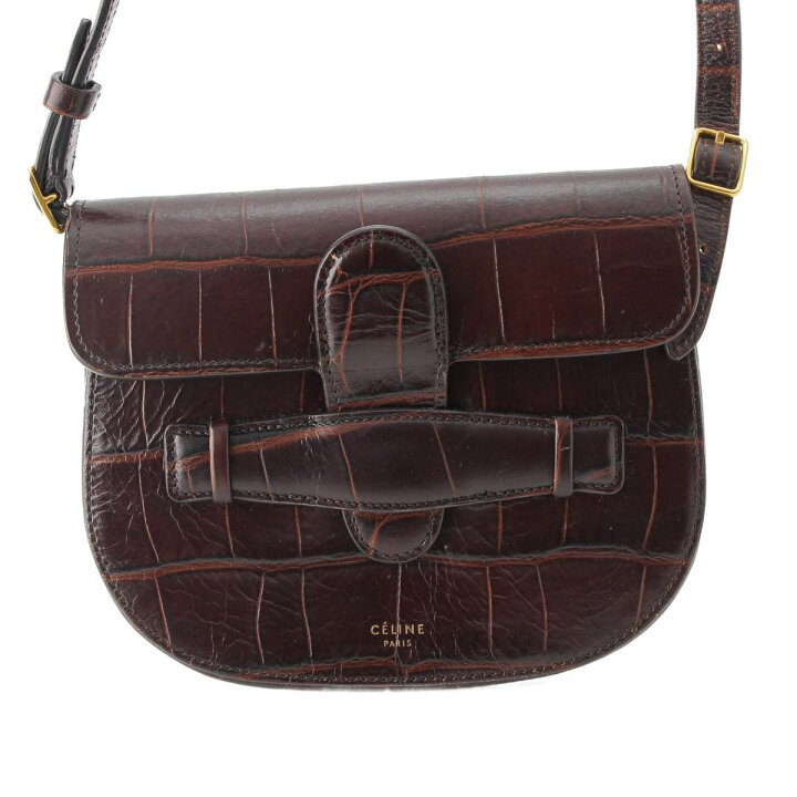 楽天市場】【セリーヌ】Celine クロコ型押し レザー ミニ ショルダー  