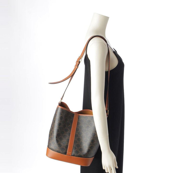 楽天市場】【セリーヌ】Celine トリオンフ ミディアム バケット
