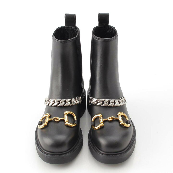 楽天市場】【グッチ】Gucci ホースビット金具 サイドゴア レザー 