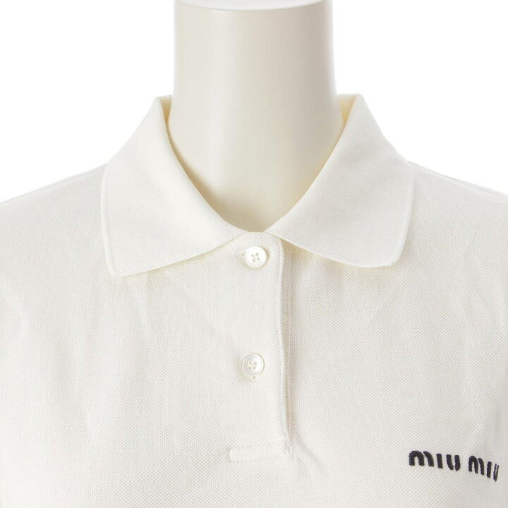 楽天市場】【ミュウミュウ】Miu Miu 24SS 半袖 ロゴ コットンピケ