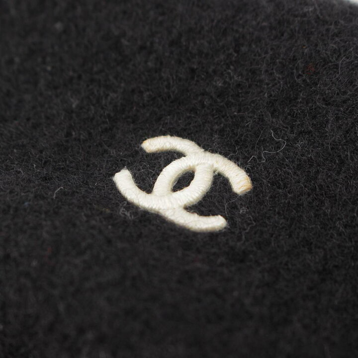 楽天市場】【シャネル】Chanel ヴィンテージ ベレー帽 ウール系素材 