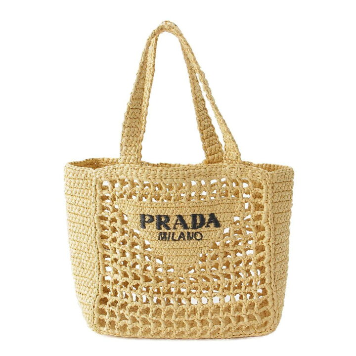楽天市場】【プラダ】Prada クロシェ ロゴ スモール トートバッグ 
