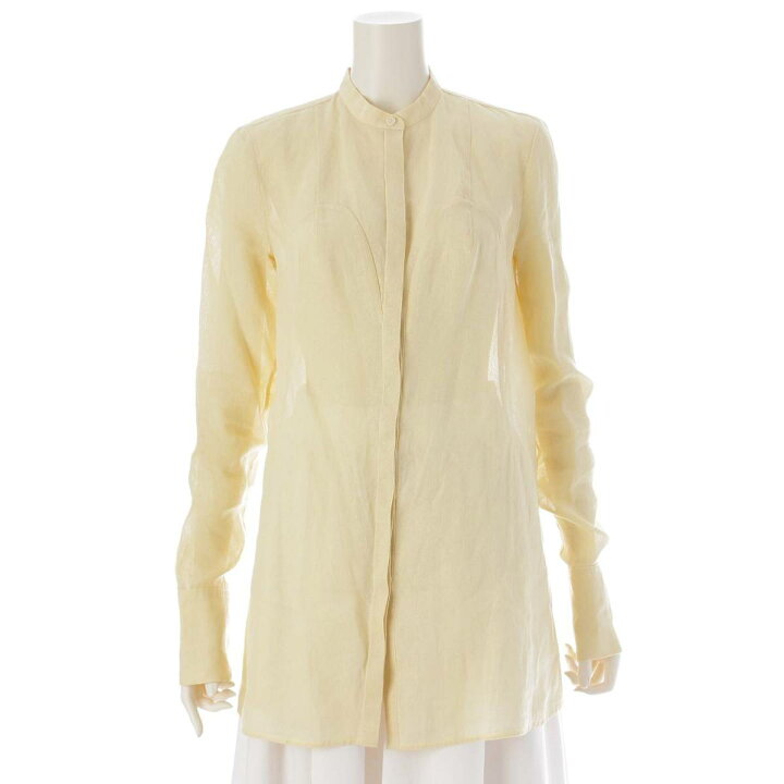 楽天市場】【ジルサンダー】Jil Sander ノーカラー ペーパーブラウス 