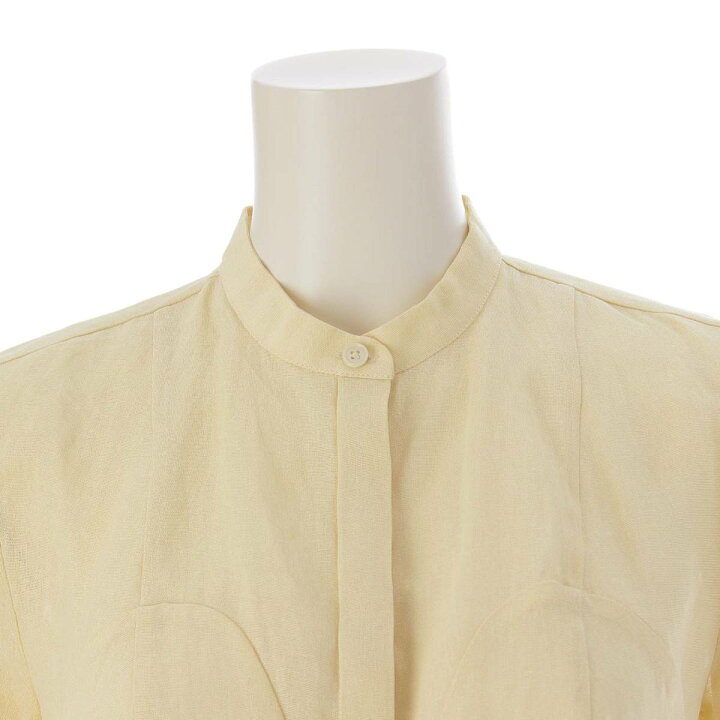 楽天市場】【ジルサンダー】Jil Sander ノーカラー ペーパーブラウス 