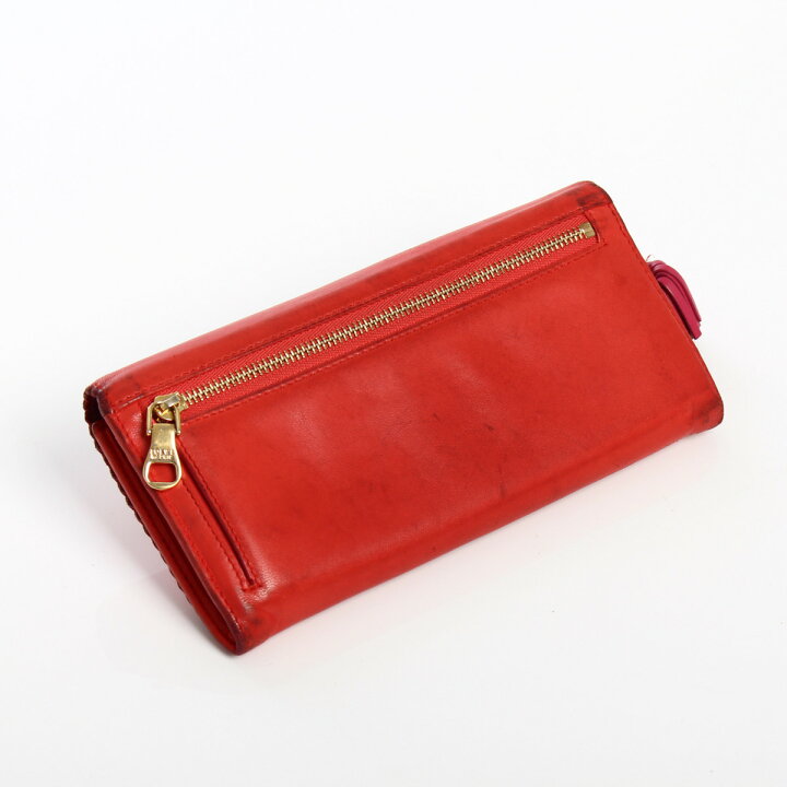 楽天市場】【ロエベ】Loewe 長財布 アマソナ レッド 【中古】【鑑定済 