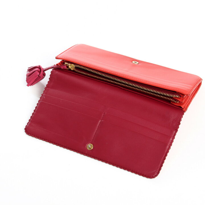 楽天市場】【ロエベ】Loewe 長財布 アマソナ レッド 【中古】【鑑定済 