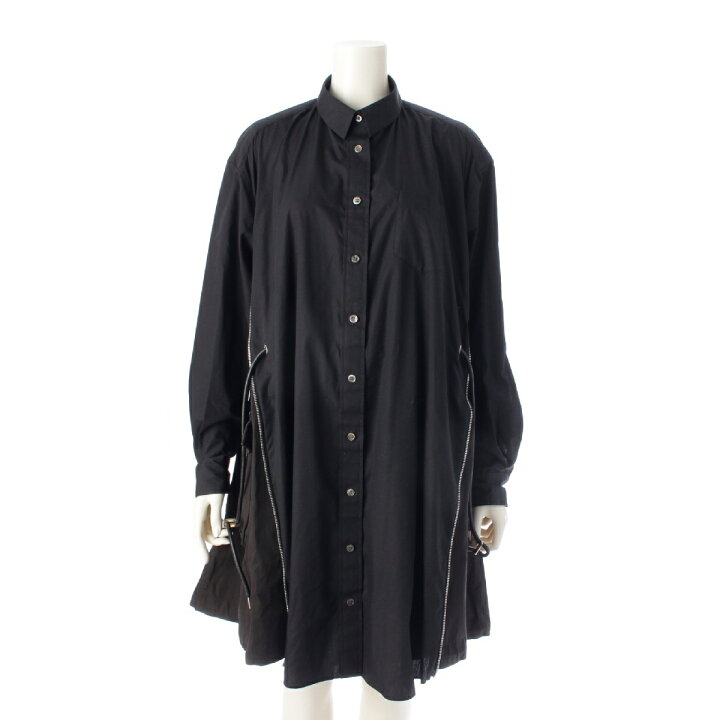 楽天市場】サカイ Sacai 19SS Contrast Panel Dress サイドファスナー  