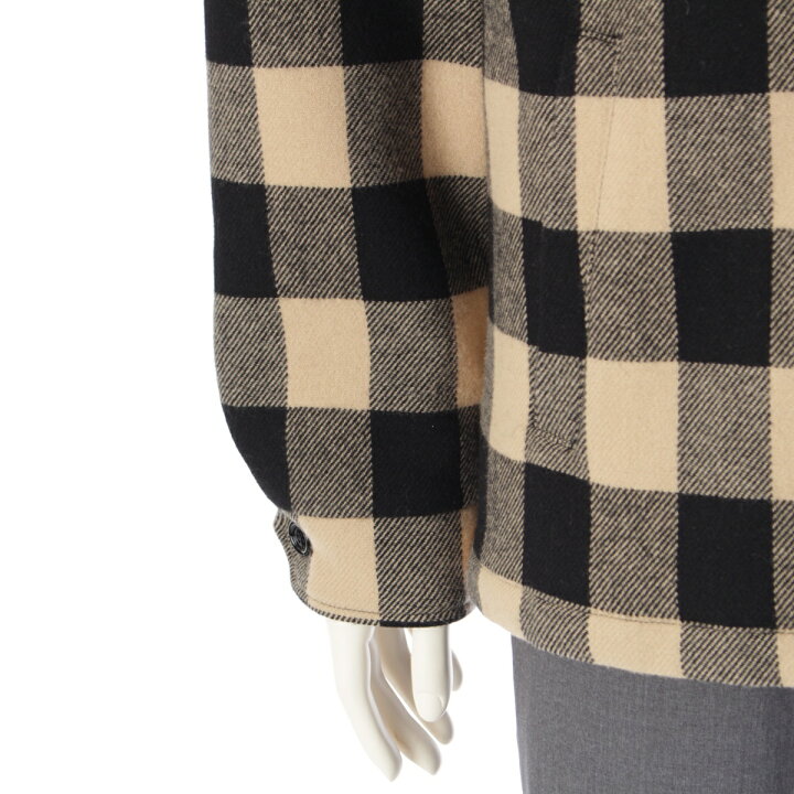 楽天市場】セリーヌ CELINE 24AW ウール ロゴフード付き チェック 